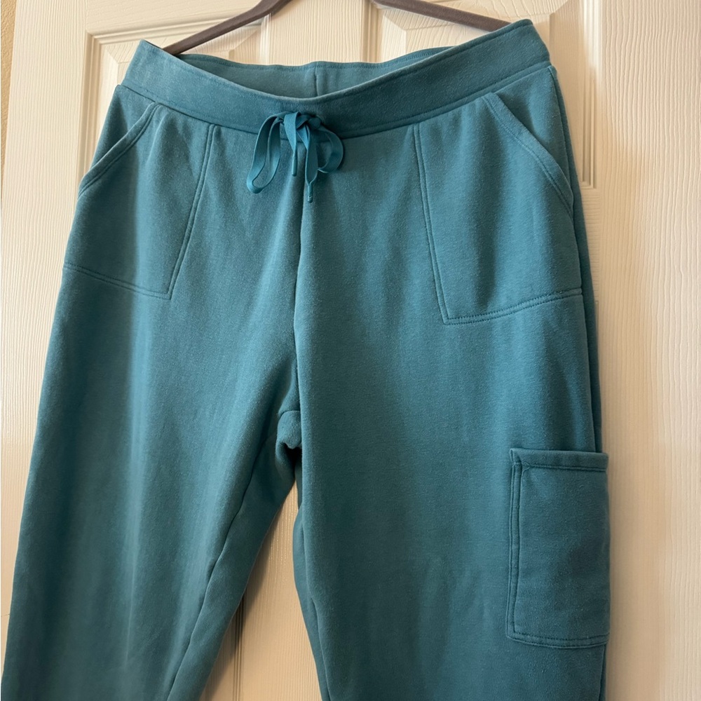 Cuddle Duds Jogger/Cargo Pants in Blue